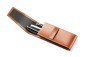 Preview: Schreibgeräteetui TRIO CAMBRIDGE Top Grain Leder hellbraun